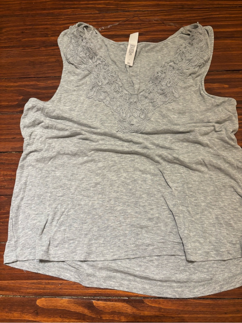 Auden Gray Lace-Trim PJs